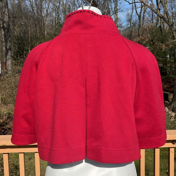 Tahari ASL retro cropped swing bolero jacket XL - Picture 4 of 8